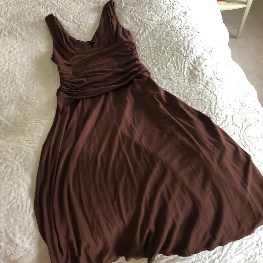 Brown BCBG dress